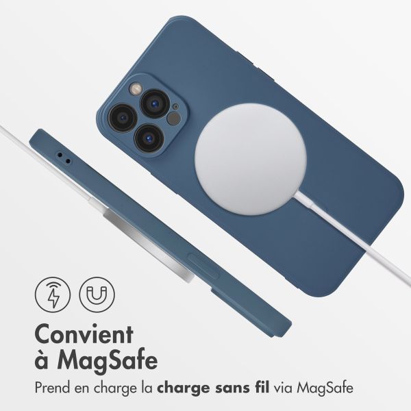 imoshion Coque Couleur avec MagSafe Apple iPhone 13 Pro Max - Bleu foncé