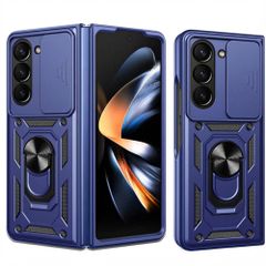 imoshion Coque arrière Rugged avec anneau Samsung Galaxy Z Fold 5 - Bleu foncé