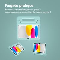 imoshion Coque kidsproof avec poignée Apple iPad 11 (2025) 11 pouces A16 / iPad 10 (2022) 10.9 pouces - Soft Blue