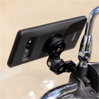 SP Connect Clutch Mount Pro Support de téléphone Moto pour coques SPC+ - Rotatif à 360° - Noir