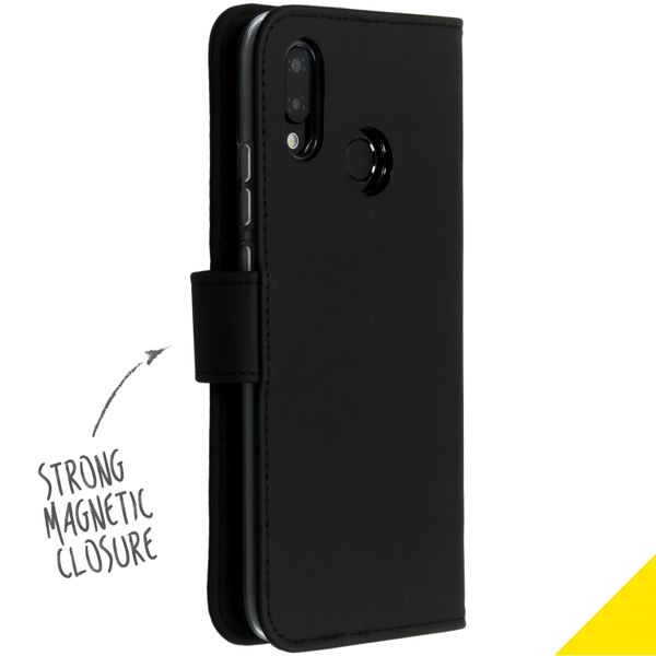 Accezz Étui de télephone Wallet Huawei P20 Lite - Noir