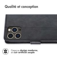 imoshion Étui de téléphone portefeuille Luxe iPhone 14 Pro Max - Noir