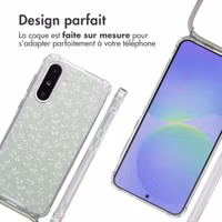 imoshion Coque Design avec cordon Samsung Galaxy A36 - Smoke Green Flowers