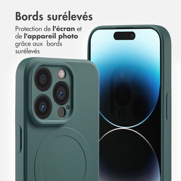 imoshion Coque Couleur avec MagSafe Apple iPhone 14 Pro - Vert foncé