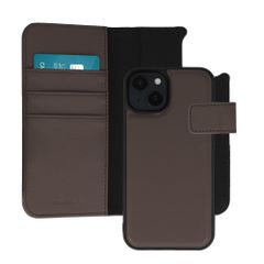 imoshion Étui portefeuille luxe 2-en-1 amovible Apple iPhone 14 - Marron