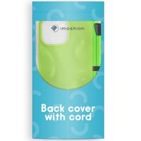 imoshion ﻿Coque en silicone avec cordon iPhone SE (2022 / 2020) / 8 / 7 - Vert Fluo