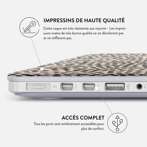 Burga Coque Rigide MacBook Air 13 pouces (2022) / Air 13 pouces (2024) M3 chip - A2681 / A3113 - Almond Latte