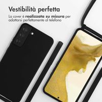 imoshion Coque en silicone avec cordon Samsung Galaxy S22 Plus - Noir