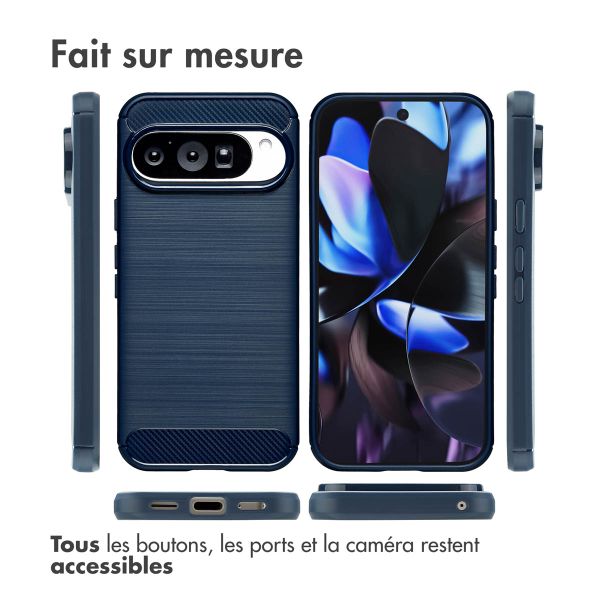 imoshion Coque Brushed Google Pixel 10 Pro - Bleu foncé