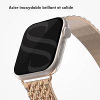 Selencia Bracelet dragon en acier Apple Watch Series 1 á 9 / SE (38/40/41 mm) | Series 10 (42 mm) - Or Rose