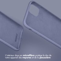 Accezz Coque Liquid Silicone Apple iPhone Xr - Lavender Gray