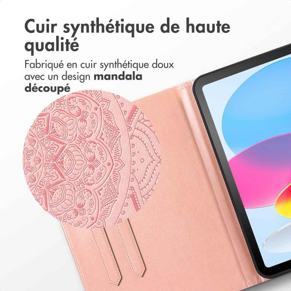 imoshion Coque tablette Apple iPad 11 (2025) 11 pouces A16 / iPad 10 (2022) 10.9 pouces - Rose Gold