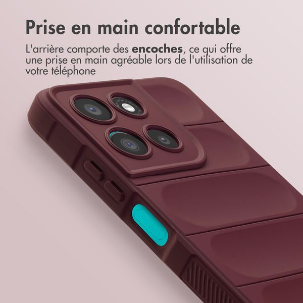 imoshion EasyGrip Backcover Motorola Moto G57 Power - Aubergine