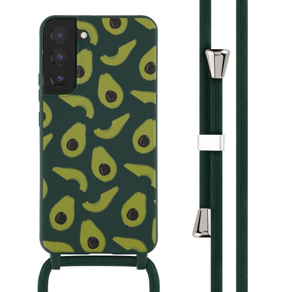 imoshion Coque design en silicone avec cordon Samsung Galaxy S22 Plus - Avocado Green