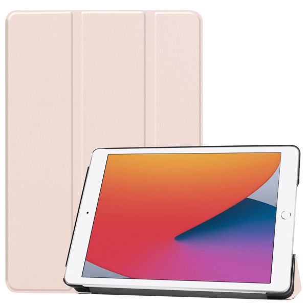 imoshion Coque tablette Trifold iPad 9 (2021) 10.2 pouces / iPad 8 (2020) 10.2 pouces / iPad 7 (2019) 10.2 pouces - Beige