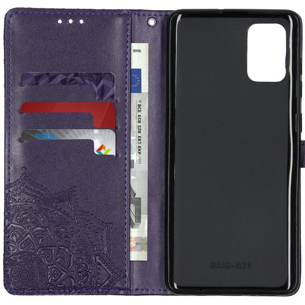 Etui de téléphone portefeuille Samsung Galaxy A71 - Violet