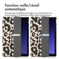 imoshion Coque tablette Design Trifold Samsung Galaxy Tab S10 Plus / Tab S9 Plus - Leopard