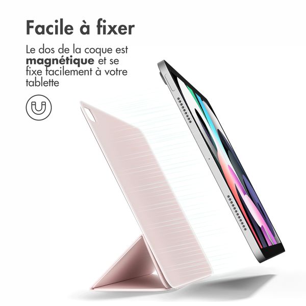 imoshion Magnetic etui de téléphone portefeuille Apple iPad Air 11 pouces (2025) M3 / (2024) M2 / Air 5 (2022) / Air 4 (2020) - Rose