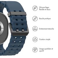 imoshion Bracelet Ocean en silicone Samsung Galaxy Watch 8 (40/44mm) / Classic (46mm) - Bleu foncé