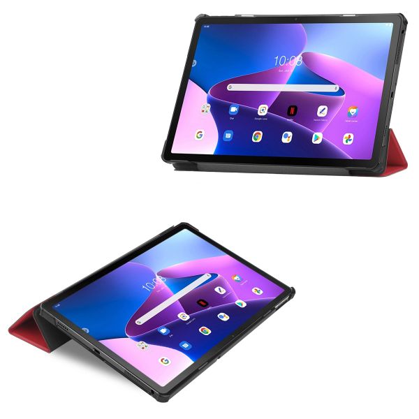 imoshion Coque tablette Trifold Lenovo Tab M10 Plus (3rd gen) - Rouge