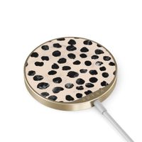 Burga Chargeur magnétique sans fil - MagSafe et Qi2 - Almond Latte / Gold