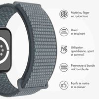 imoshion Bracelet en nylon Apple Watch Series 1 t/m 11 / SE / Ultra (44/45/46/49 mm) - Ash Green