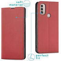 imoshion Étui de téléphone Slim Folio Motorola Moto E30 / E40 - Rouge