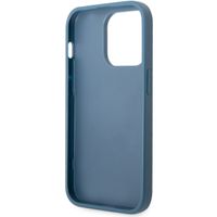 Guess Coque 4G Metal Logo Backcover iPhone 14 Pro - Bleu