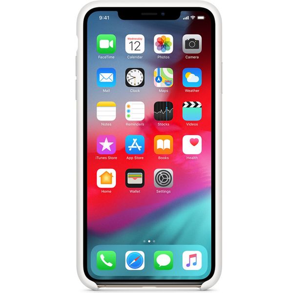 Apple Coque en silicone Apple iPhone Xs Max - White