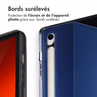 Accezz Coque tablette Classic Samsung Galaxy Tab S9 11.0 pouces / Tab S10 FE / S9 FE 10.9 pouces - Bleu foncé