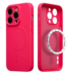 imoshion Coque Couleur avec MagSafe Apple iPhone 15 Pro Max - Neon Pink