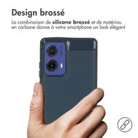 imoshion Coque Brushed Motorola Moto G85 - Bleu foncé