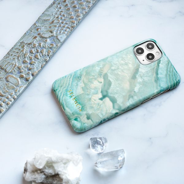 Selencia Coque Maya Fashion iPhone 11 - Agate Turquoise