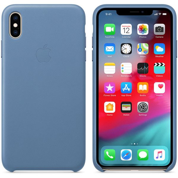 Apple Coque Leather Apple iPhone Xs Max - Cornflower