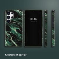 Selencia Coque arrière Vivid Samsung Galaxy S25 Ultra - Chic Marble Quartz