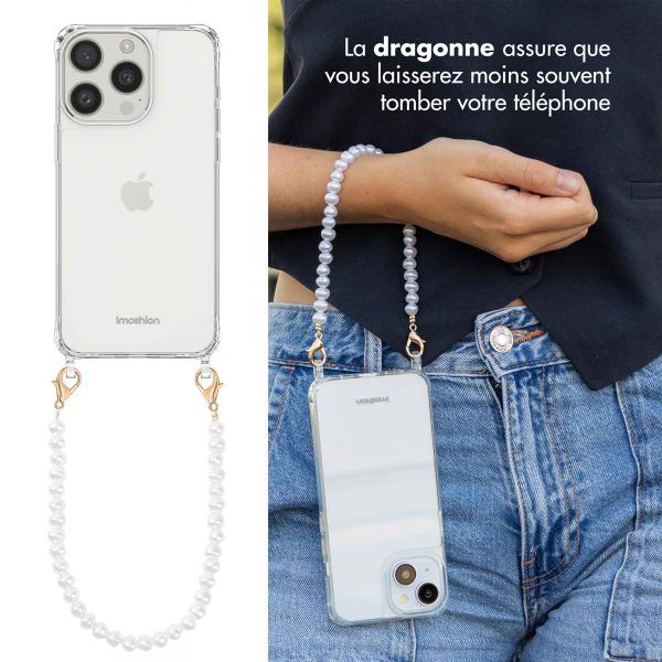 imoshion Coque avec cordons de téléphone Apple iPhone 15 Pro Max - Perles