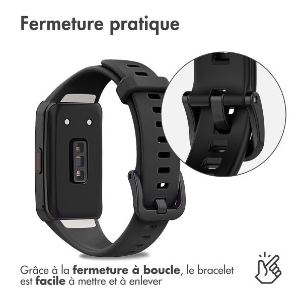 imoshion Bracelet silicone Huawei Band 6 / Honor Band 6 - Noir