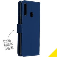 Accezz Étui de téléphone Wallet Samsung Galaxy A20s - Bleu foncé