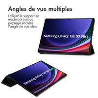 imoshion Coque tablette Trifold Samsung Galaxy Tab S10 Ultra / Tab S9 Ultra - Noir