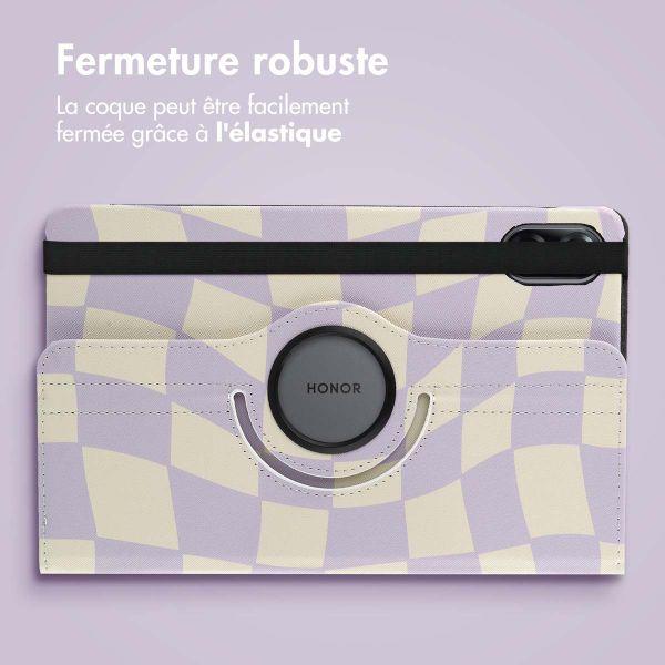 imoshion Coque tablette Design rotatif à 360° Honor Pad X9 - Dancing Cubes