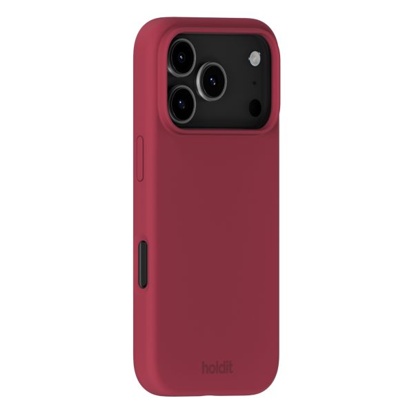 Holdit Coque Silicone Apple iPhone 17 Pro Max - Red Velvet
