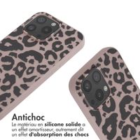 imoshion Coque design en silicone avec cordon iPhone 16 Pro Max - Animal Pink