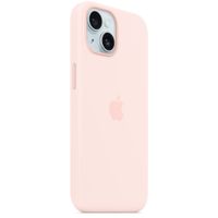 Apple Coque en silicone MagSafe Apple iPhone 15 - Light Pink