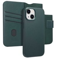 Accezz Étui de téléphone portefeuille en cuir 2-en-1 avec MagSafe iPhone 15 - Cedar Green