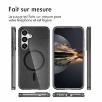 imoshion Coque Pailletée avec MagSafe Samsung Galaxy S25 Plus - Noir
