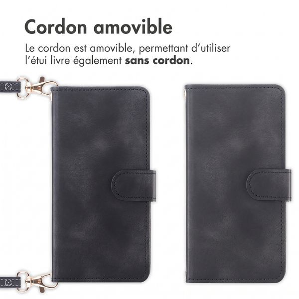 imoshion Etui de télephone portefeuille avec cordon Samsung Galaxy A27 (5G) - Noir