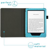 imoshion Étui de liseuse en cuir végan Amazon Kindle 10 - Bleu