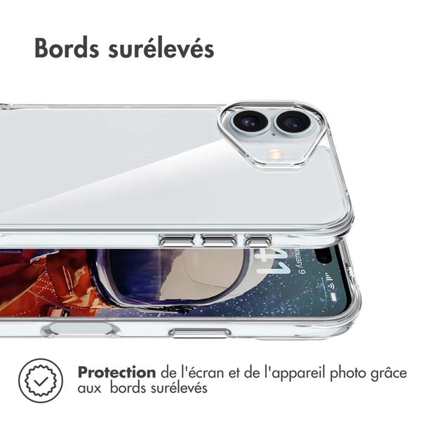 imoshion Coque Rugged Air Apple iPhone 16 - Transparent