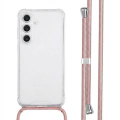 imoshion Coque arrière transparente avec cordon Samsung Galaxy S25 FE - Rose Doré