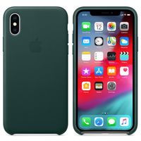 Apple Coque Leather iPhone Xs - Forest Green